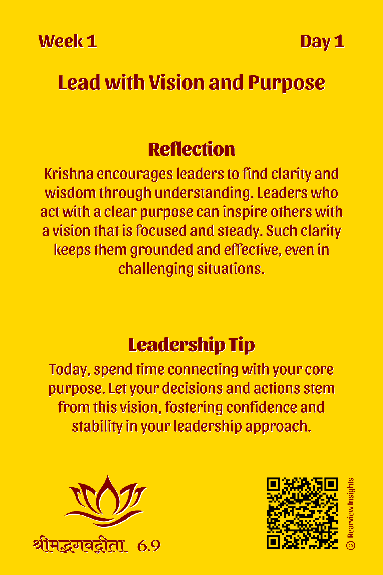 Bhagavad Gita for Leadership Cards Collection