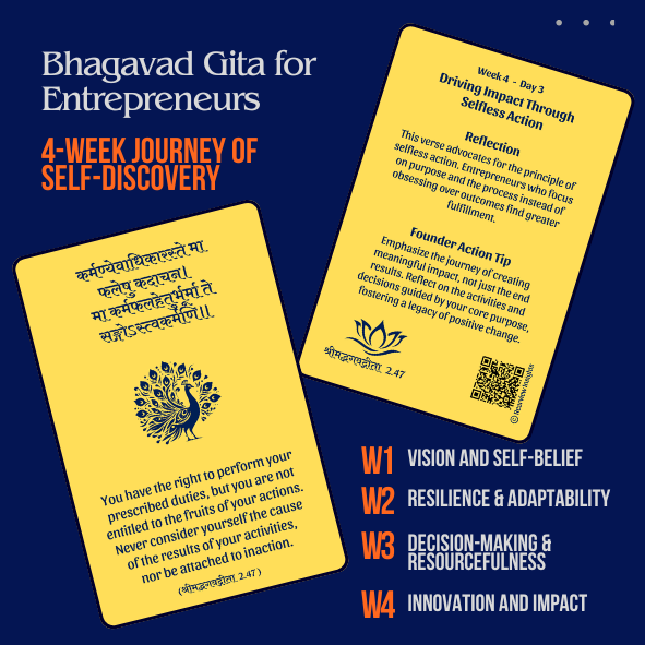 Startup Dharma: Bhagavad Gita for Entrepreneurs (Cards)
