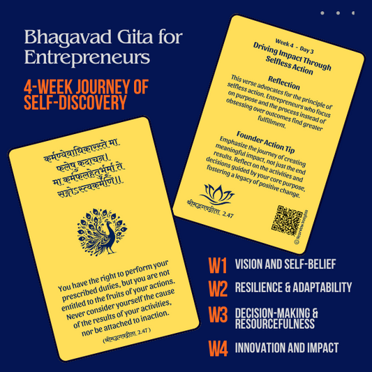 Startup Dharma: Bhagavad Gita for Entrepreneurs (Cards)