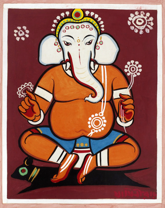 Lord Ganesha by Jamini Roy