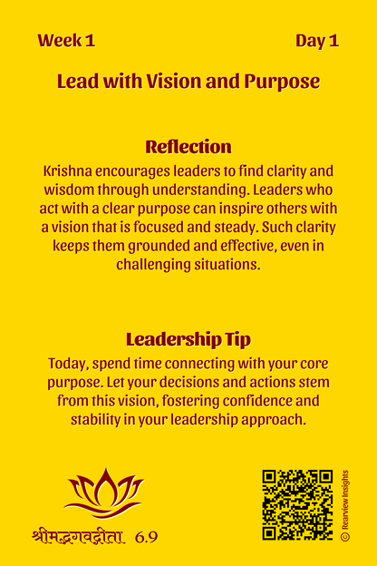 Bhagavad Gita for Leadership Cards Collection