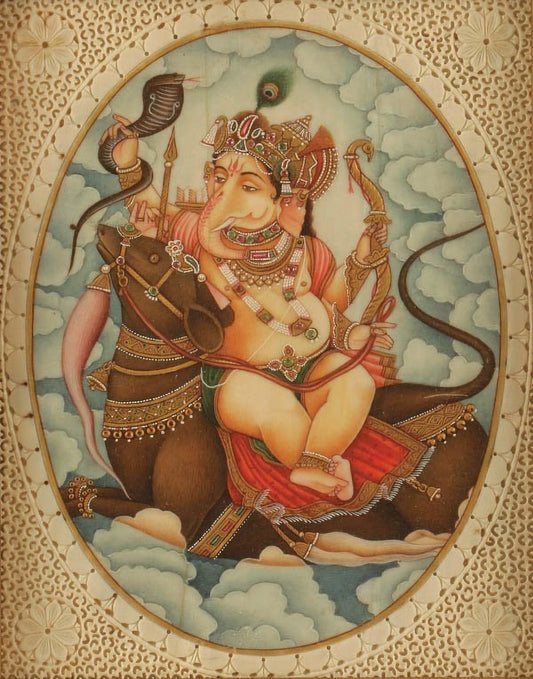 Shri Ganapati with Mushika