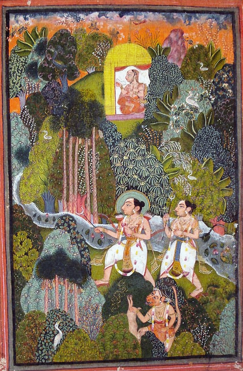 Shri Ram with Sita, Lakshman and Hanuman