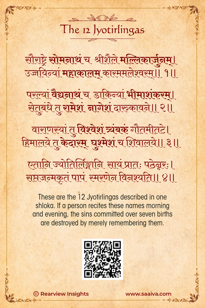 The 12 Jyotirlinga Cards Collection